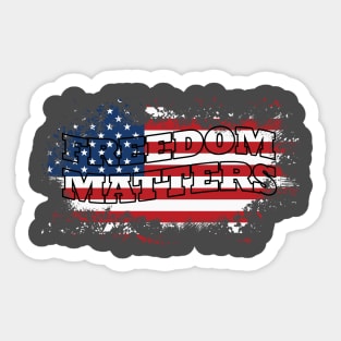 freedom matters Sticker